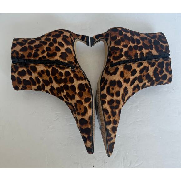 Gianni Bini Leopard Print Ankle Boots - Picture 5 of 12